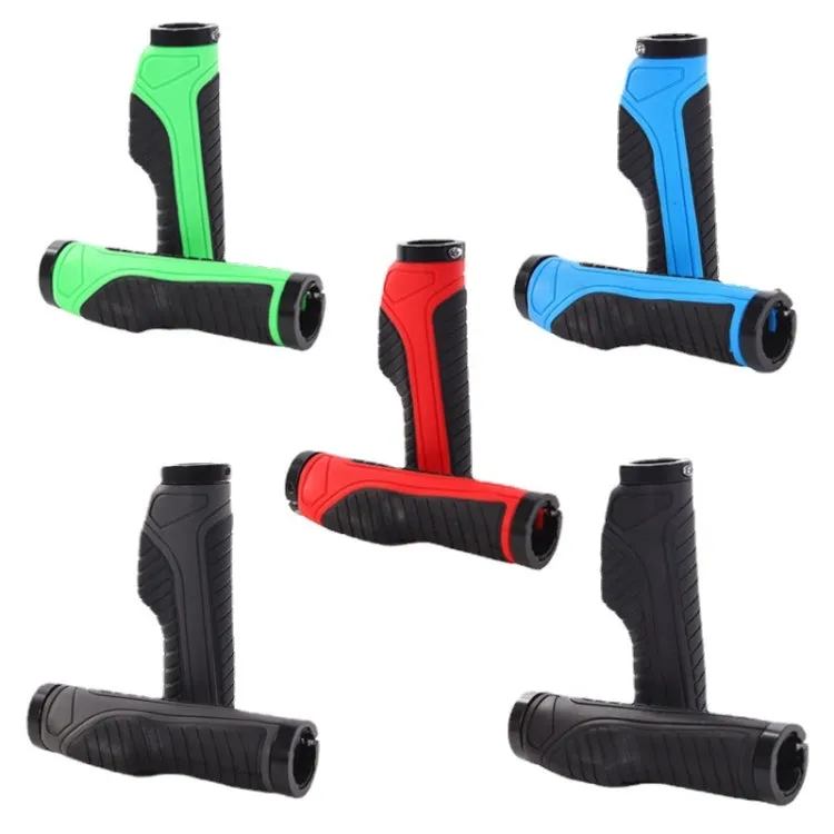 1 Pair Bicycle MTB Bike Handlebar Grips Rubber Anti-Slip Racing Bike Grip(Blue)