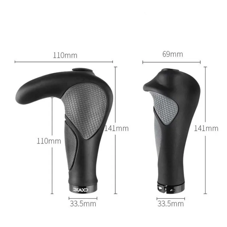 1 Pair CXWXC Bicycle Handlebar Cover Mountain Bike Bullhorn Rubber Handlebar Cover Riding Accessories, Style:HL-G232