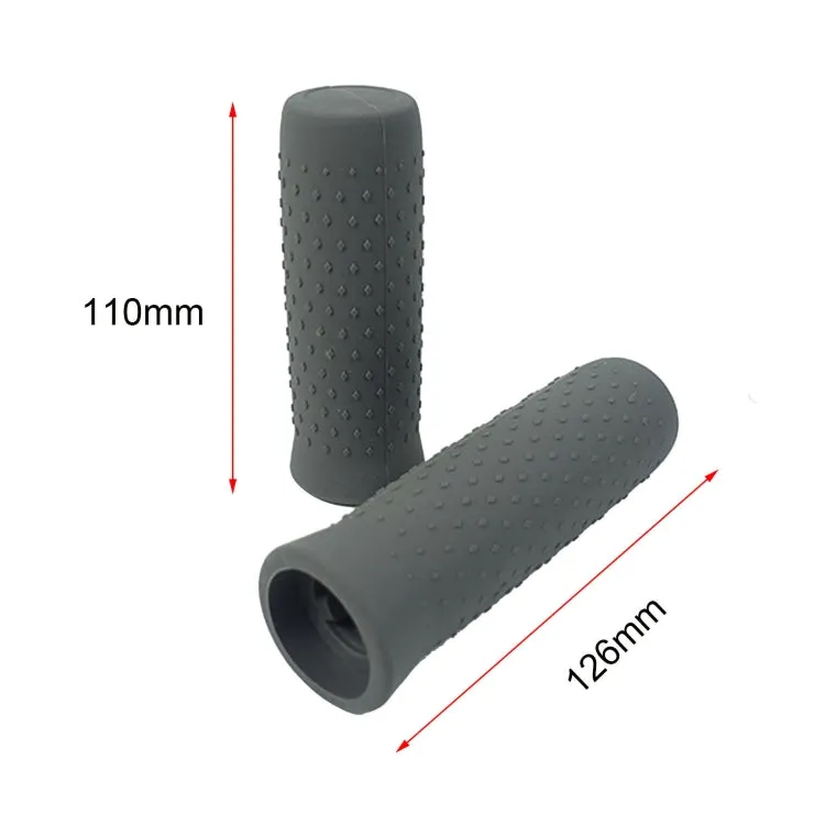 1 Pair Silicone Handbar Cover For Ninebot G30 MAX (Gray)