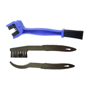 1 Set BG-7168 Bicycle And Motorcycle Cleaning Brush Three-Sided Chain Brush, Colour: Blue   Small Brush