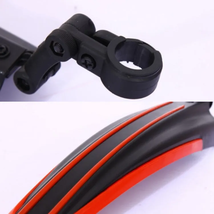 1 Set  Dual Color Bicycle Mudguard Mountain Bike Fenders Set(Black Red)