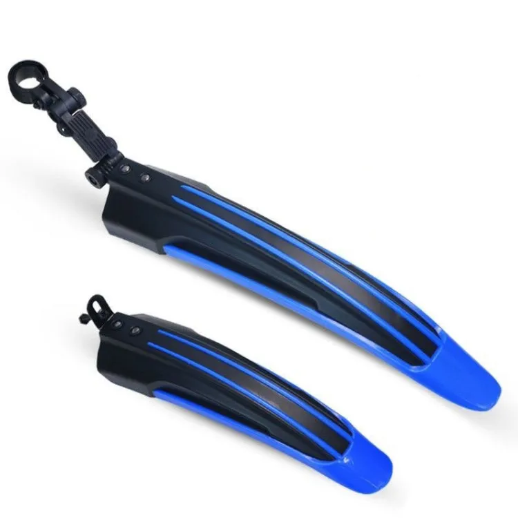 1 Set  Dual Color Bicycle Mudguard Mountain Bike Fenders Set(Dark Blue)