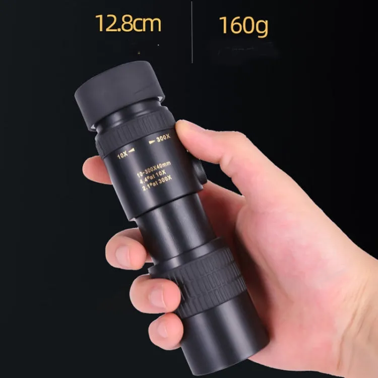 10-300x40 Monocular HD Telescope BAK4 Prism Telescope,Style: Standard