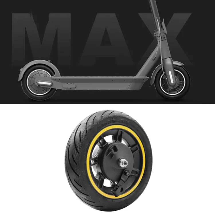 10 inch Electric Scooter Front Wheel Tubeless For Ninebot MAX G30(Yellow)