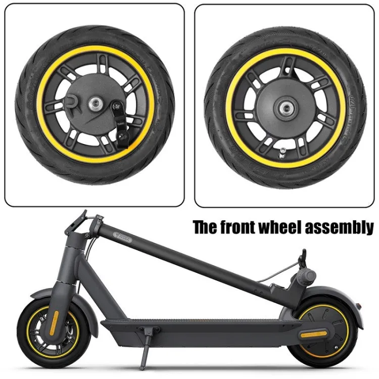 10 inch Electric Scooter Front Wheel Tubeless For Ninebot MAX G30(Yellow)