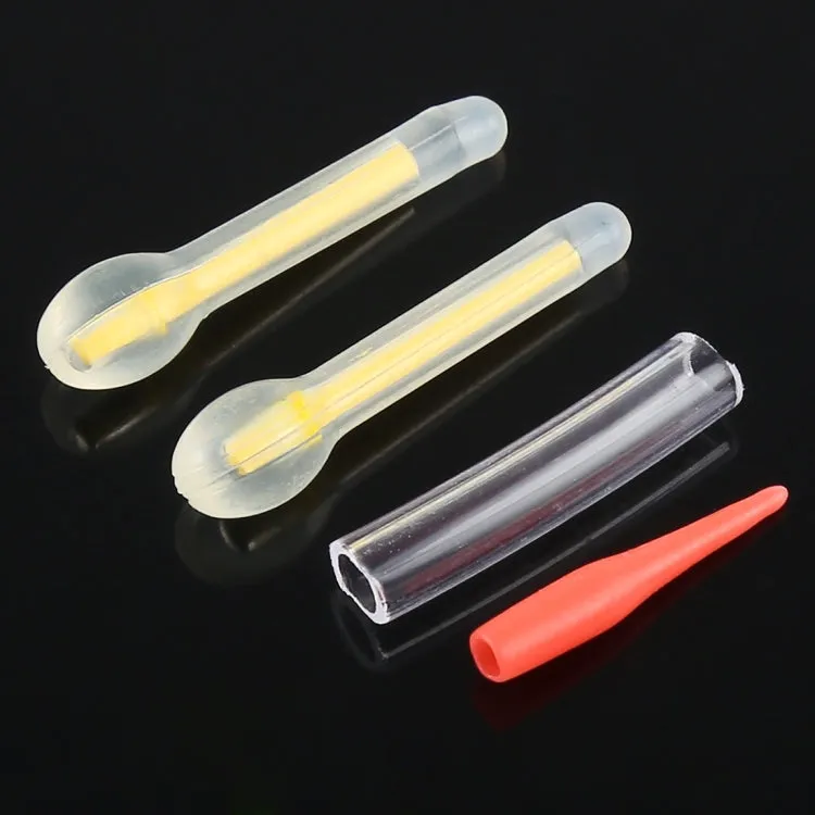 10 Packs OCEAN SUN Bulb Shape Luminous Float Night Fishing Light Stick, Visibility: 25m, Size: 3.0 x 25mm