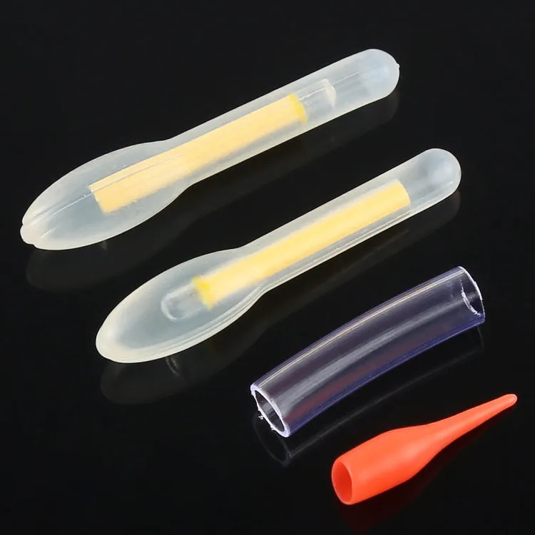 10 Packs OCEAN SUN Bulb Shape Luminous Float Night Fishing Light Stick, Visibility: 50m, Size: 4.5 x 37mm