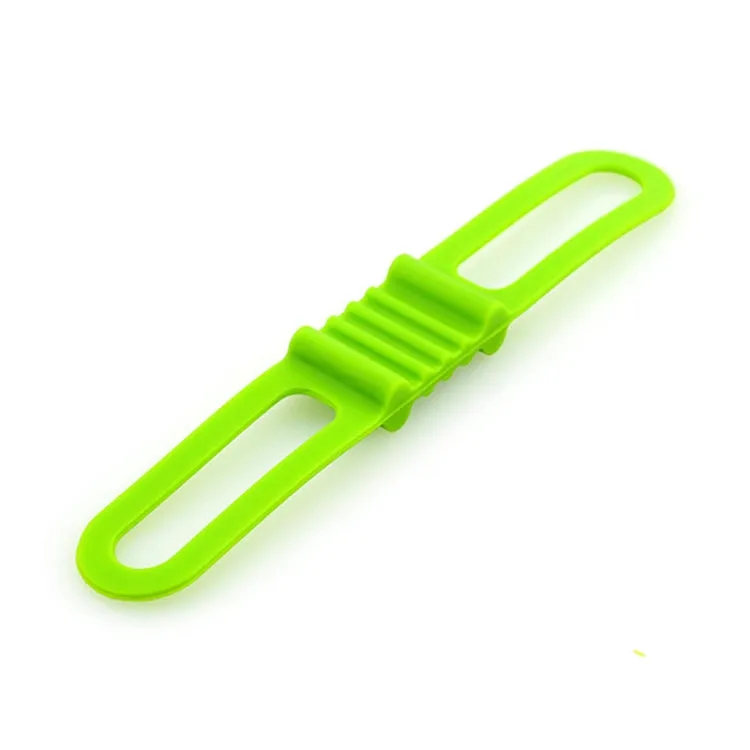 10 PCS High Elastic Silicone Straps Bicycle Fixed Strap Car Light Beam, Size: One Size(Green)