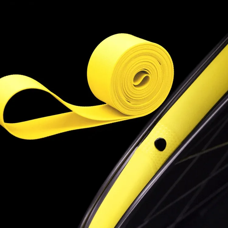 10 PCS Road Mountain Bike Anti-Stab Tire Pad Bicycle Wheel Set PVC Spoke Lining Tape, Colour: Yellow(700C x 18mm)