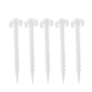 10 PCS/Set Luminous Camping Canopy Tent Ground Screw Pegs Horn Nails Outdoor Climbing Tent Plastic Nails Tent Accessories