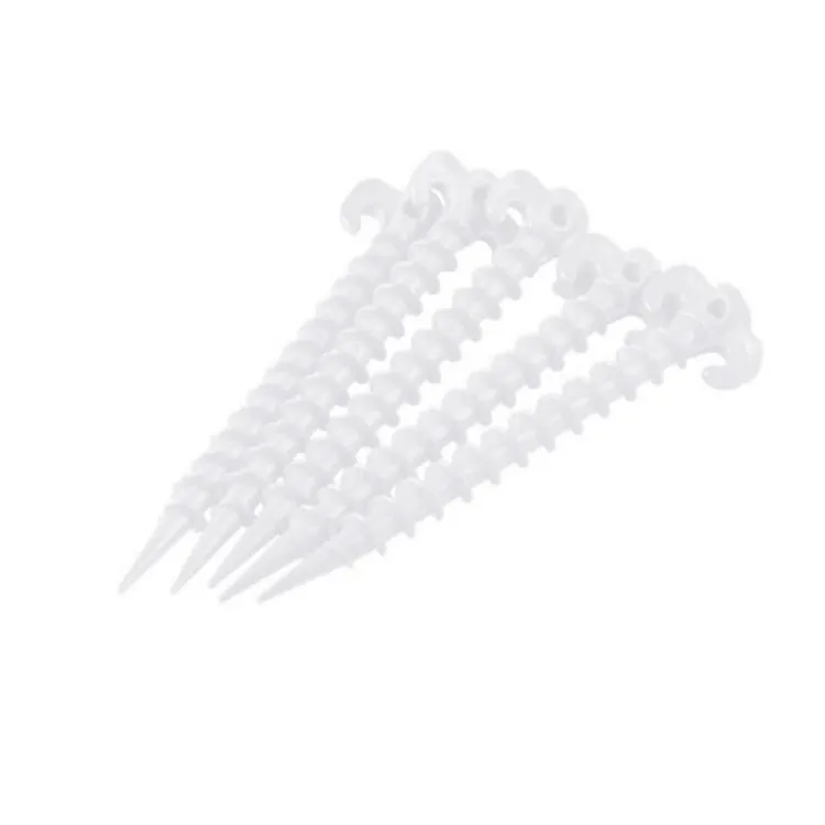 10 PCS/Set Luminous Camping Canopy Tent Ground Screw Pegs Horn Nails Outdoor Climbing Tent Plastic Nails Tent Accessories