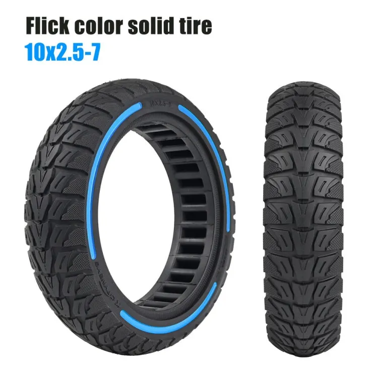 10 x 2.5-7 Inch Colorful Flick Off-Road Honeycomb Tires For Xiaomi Scooter 4 / 4 Pro(Red)