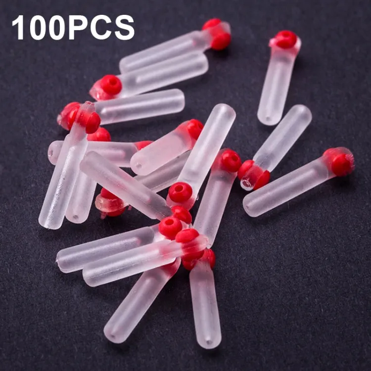 100 PCS SXP01 Dual CoreSilicone Floating Seat Fishing Accessories, Size: Large(Transparent)