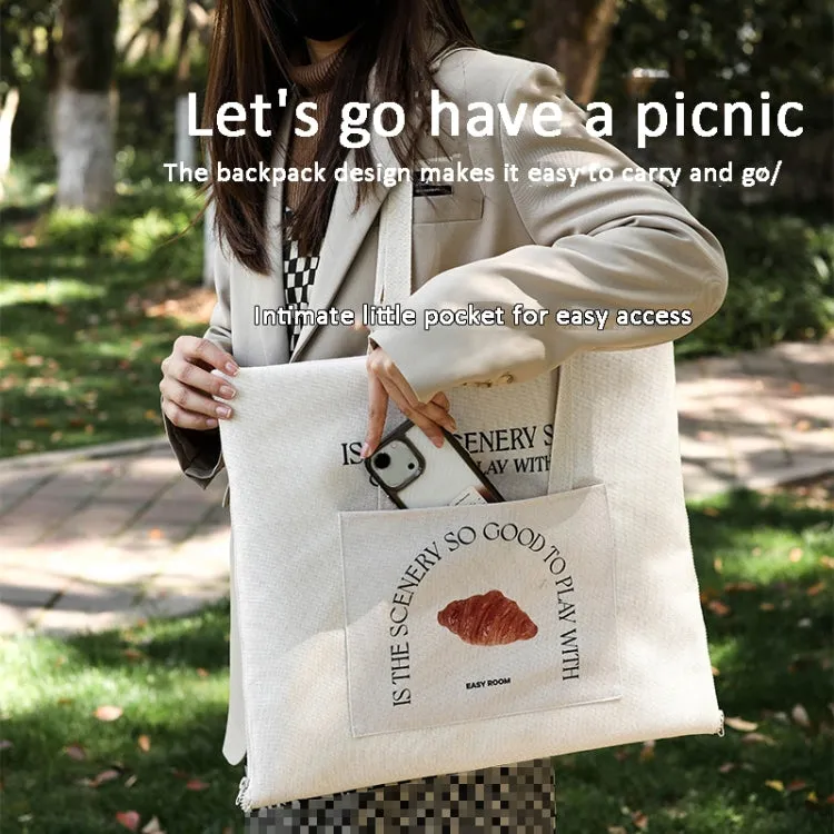 100 x 150cm Oxford Cloth Outdoor Picnic Mat Can Be Used As A Shoulder Bag Easy To Carry(Meal)