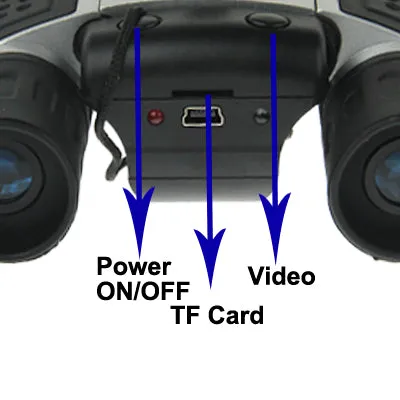 10×25mm 5 in 1 (Binocular Camera   Video Camera   Digital Camera   PC Cam   TF Card Reader) Digital Camera Binoculars,  Field of View: 101m/1000m, Size: 135 × 100 × 24mm