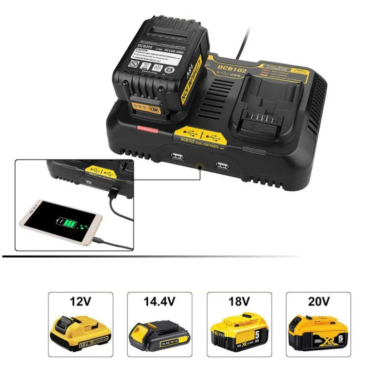 10.8V-20V Power Tool Battery Charger(US Plug)