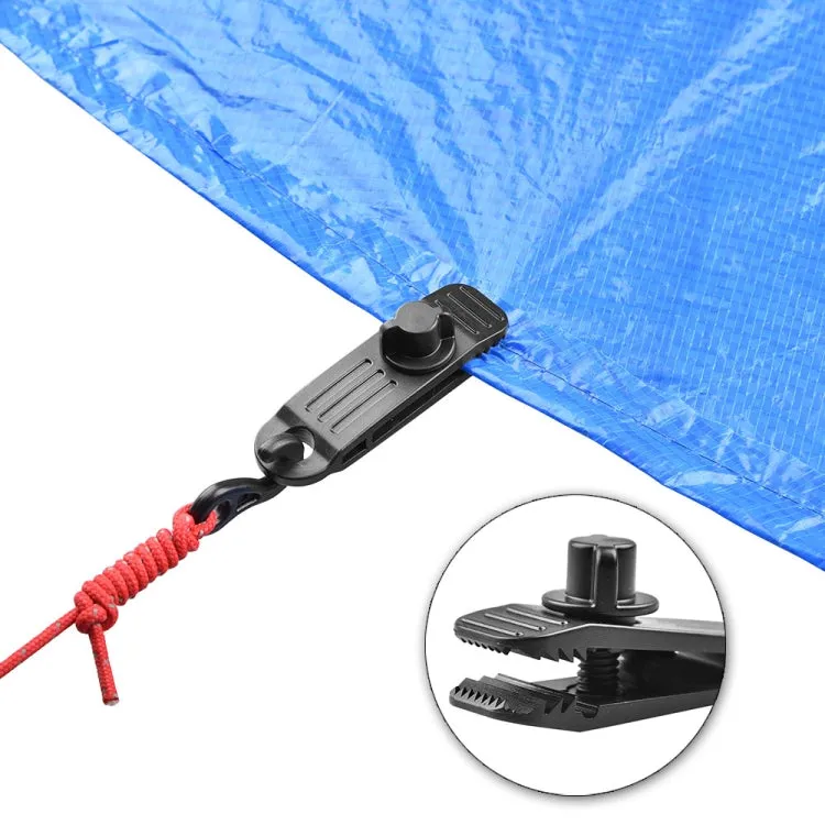 10pcs /Set Outdoor Camping Canopy Windproof Clip Tent Additional Pull Point Plastic Clip Rainproof Tarp Fixing Clip, Color: B Clip   Flat Buckle