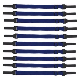 10pcs Short Style Glasses Non-Slip Rope Adjustable Elastic Sports Legs Anti-Drop Fixed Strap(Navy)