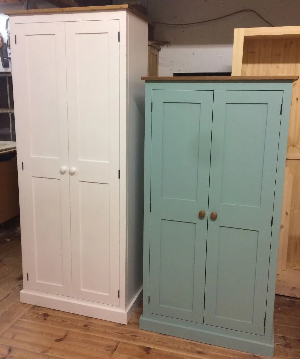 **150 cm Medium Height Storage Cupboard for Hallway/Kitchen - Optional Spice Rack for Larder, Utility Room (40 cm deep)