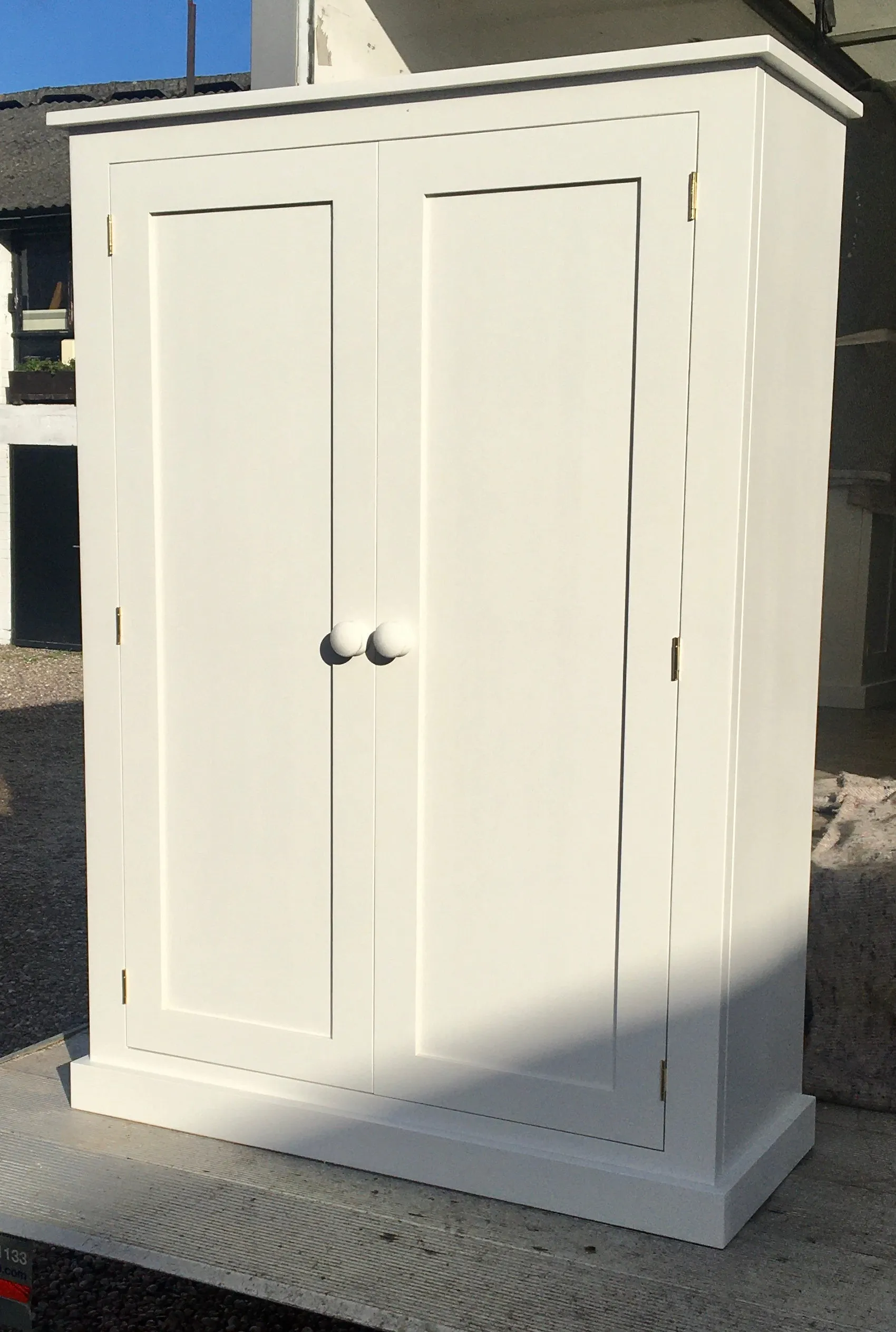 **150 cm Medium Height Storage Cupboard for Hallway/Kitchen - Optional Spice Rack for Larder, Utility Room (40 cm deep)