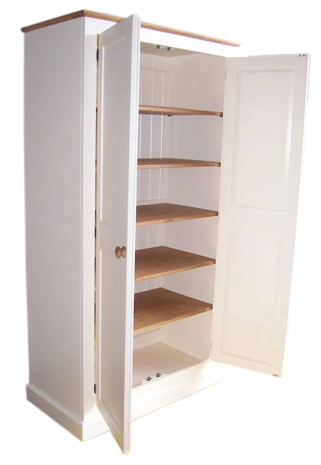 **150 cm Medium Height Storage Cupboard for Hallway/Kitchen - Optional Spice Rack for Larder, Utility Room (40 cm deep)