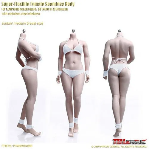 1:6 Super Flexible Steel FEMALE Seamless Body for Custom Figure TB league Phicen