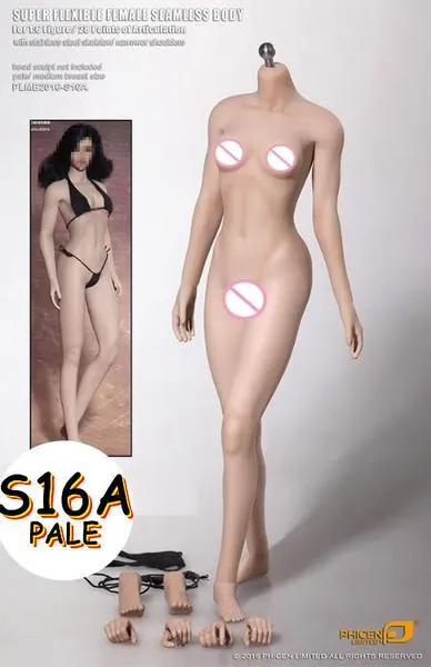 1:6 Super Flexible Steel FEMALE Seamless Body for Custom Figure TB league Phicen