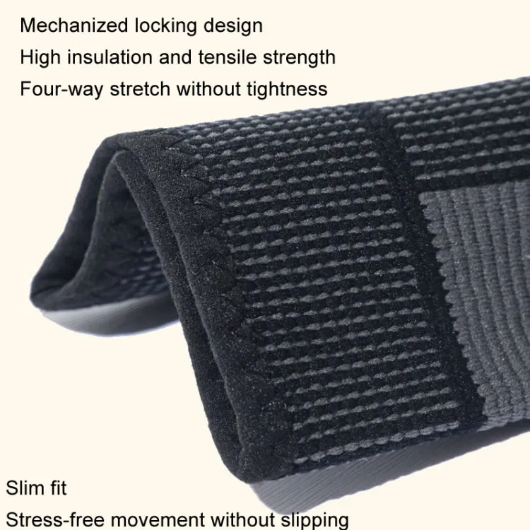 1pair Anti-Slip Compression Straps Keep Warm And Lengthen Knee Pads, Size: XXL(Plus Velvet Orange)