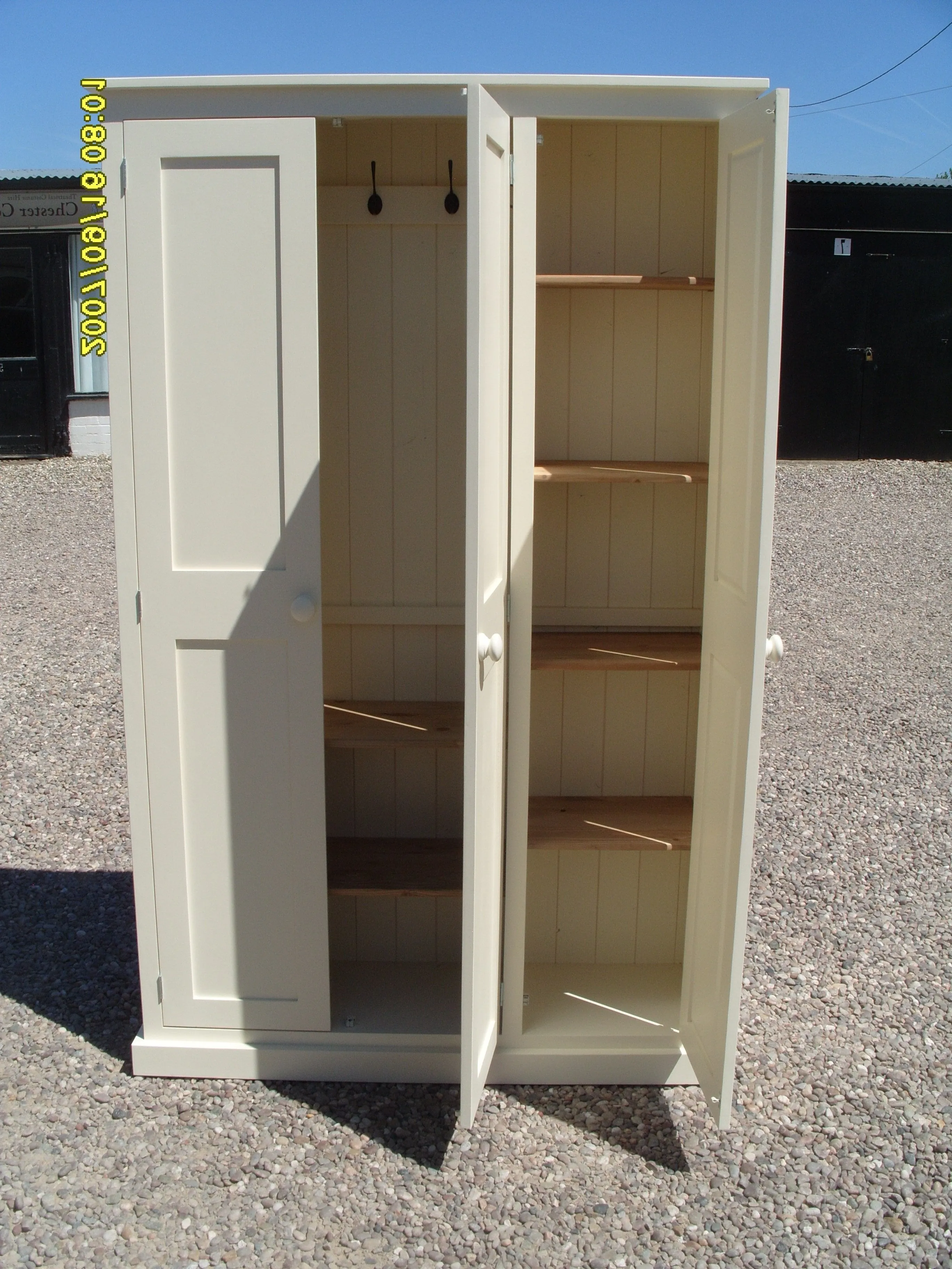 **3 Door Hall, Utility Room, Toys, Cloak Room Coat & Shoe OPTION 1 with Extra Top Box Storage Cupboard (35 cm deep)