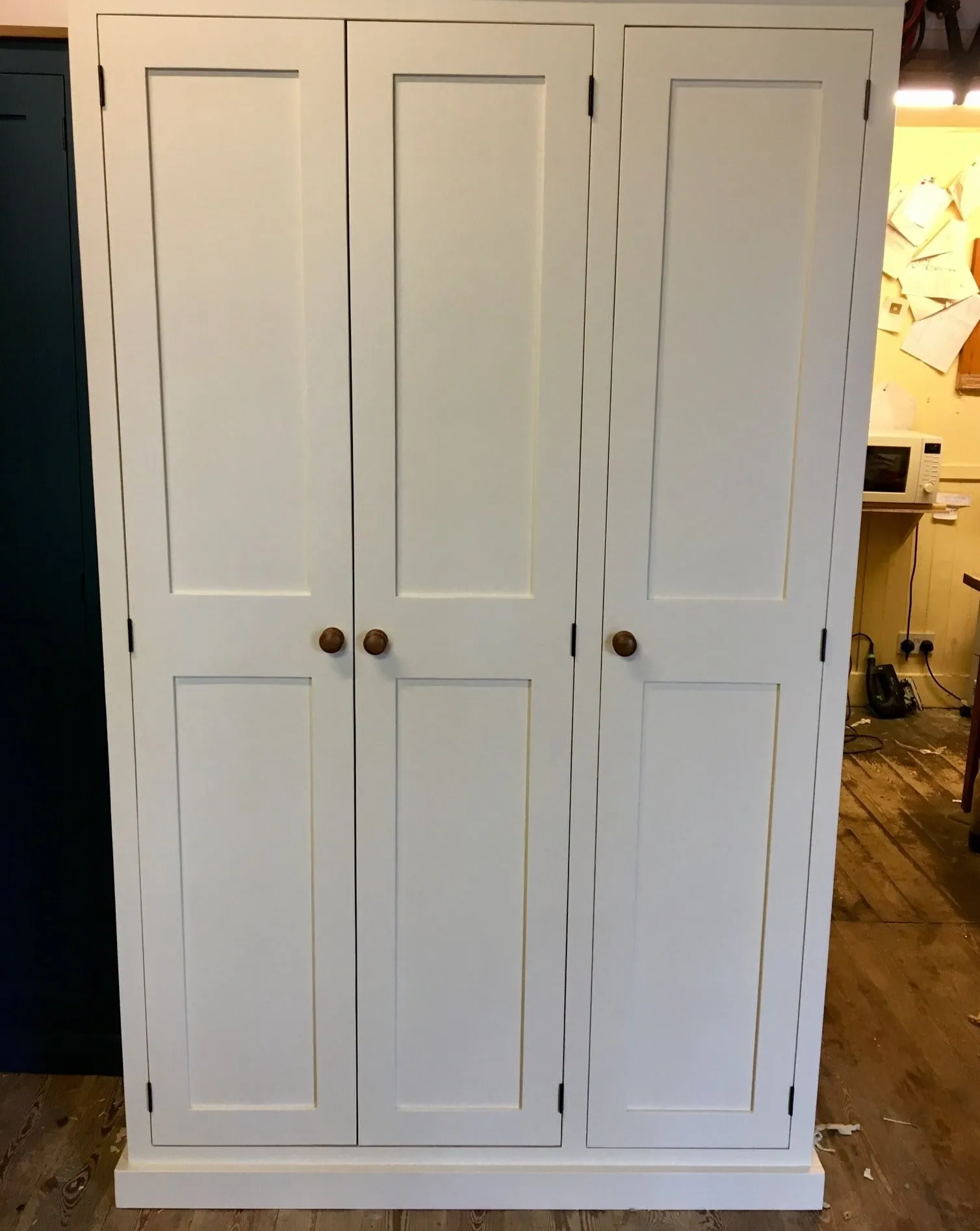 **3 Door Larder/Hall for Kitchen items, Craft, Toys, Utility Room, Office Storage Cupboard (35 cm deep) OPTION 3 with EXTRA TOP BOX Storage