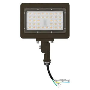 30W Bronze Flood Light LED Outdoor Security Lights - Waterproof - 3CCT 3000K-5000K - 4200LM - Knuckle Mount