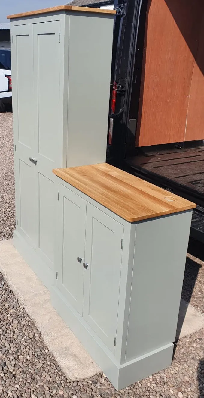 **4 Door Combination Coat and Shoe Storage Cupboard