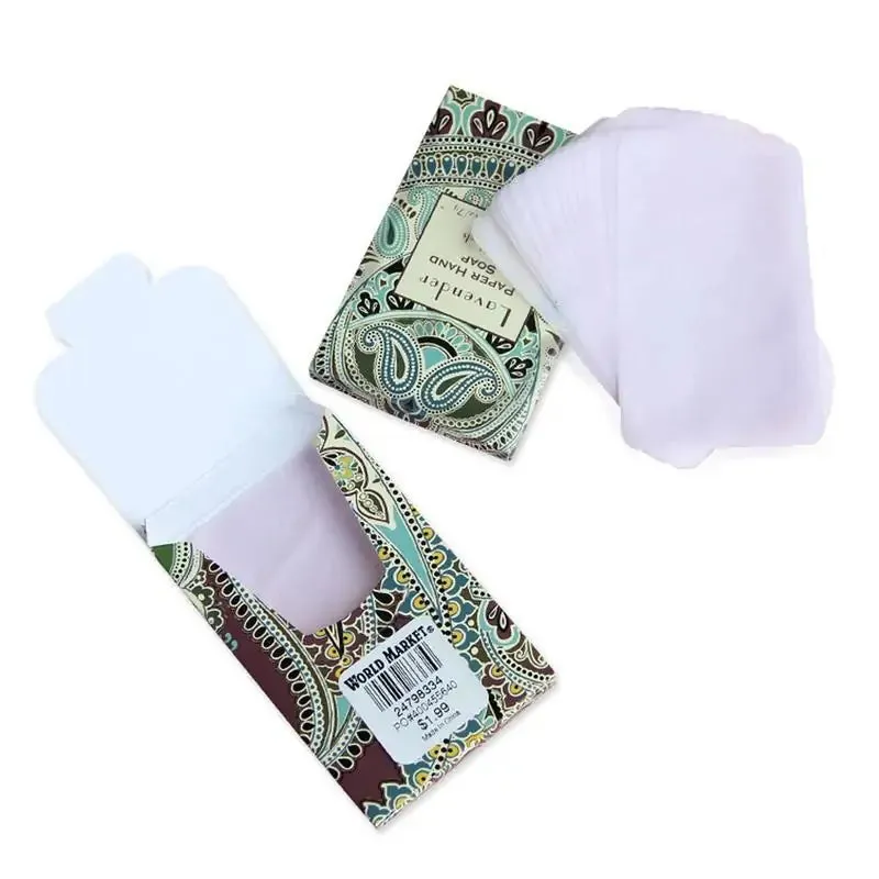 4x 25 Pieces Travel Soap Paper