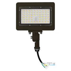 50W Bronze Flood Light LED Outdoor Security Lights - Waterproof - 3CCT 3000K-5000K - 7050LM - Knuckle Mount