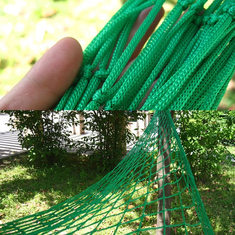 9 Strand Nylon Rope Hammock Portable Camping Leisure Mesh Hammock(Blue)