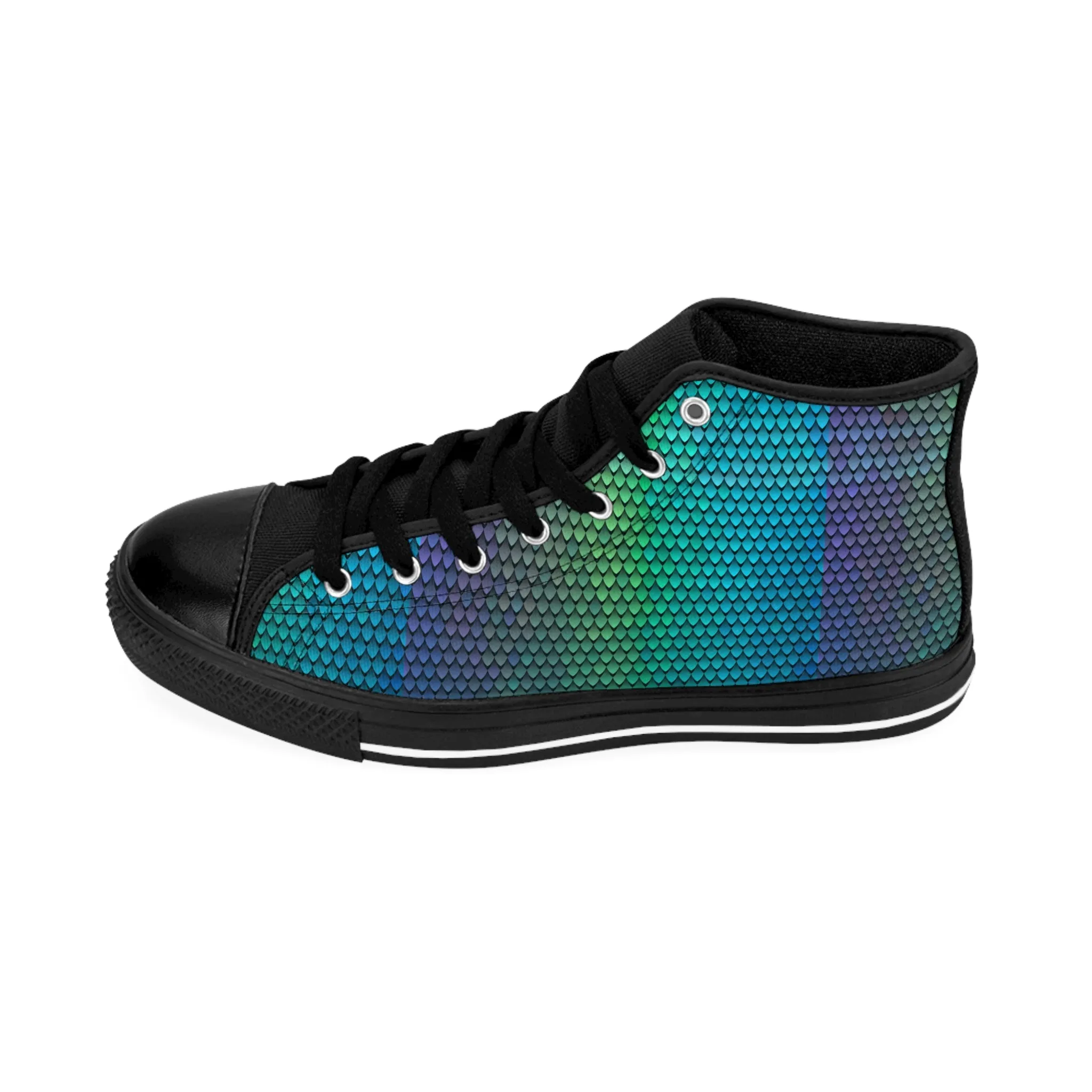 Abstract Scales Women's Classic Sneakers