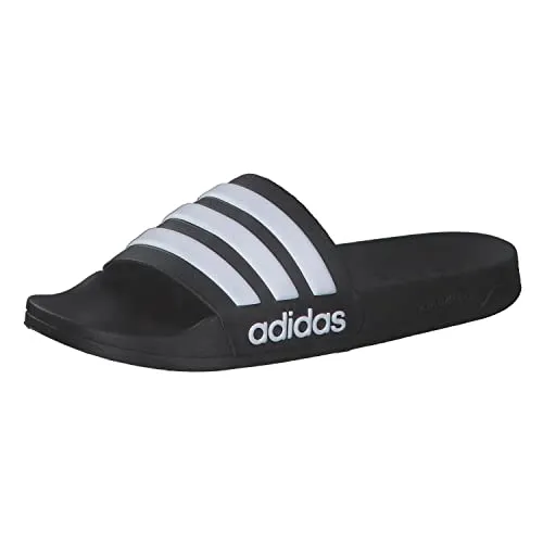 Adidas mens ADILETTE SHOWER CBLACK/FTWWHT/CBLACK Slipper - 4 UK (GZ5922)