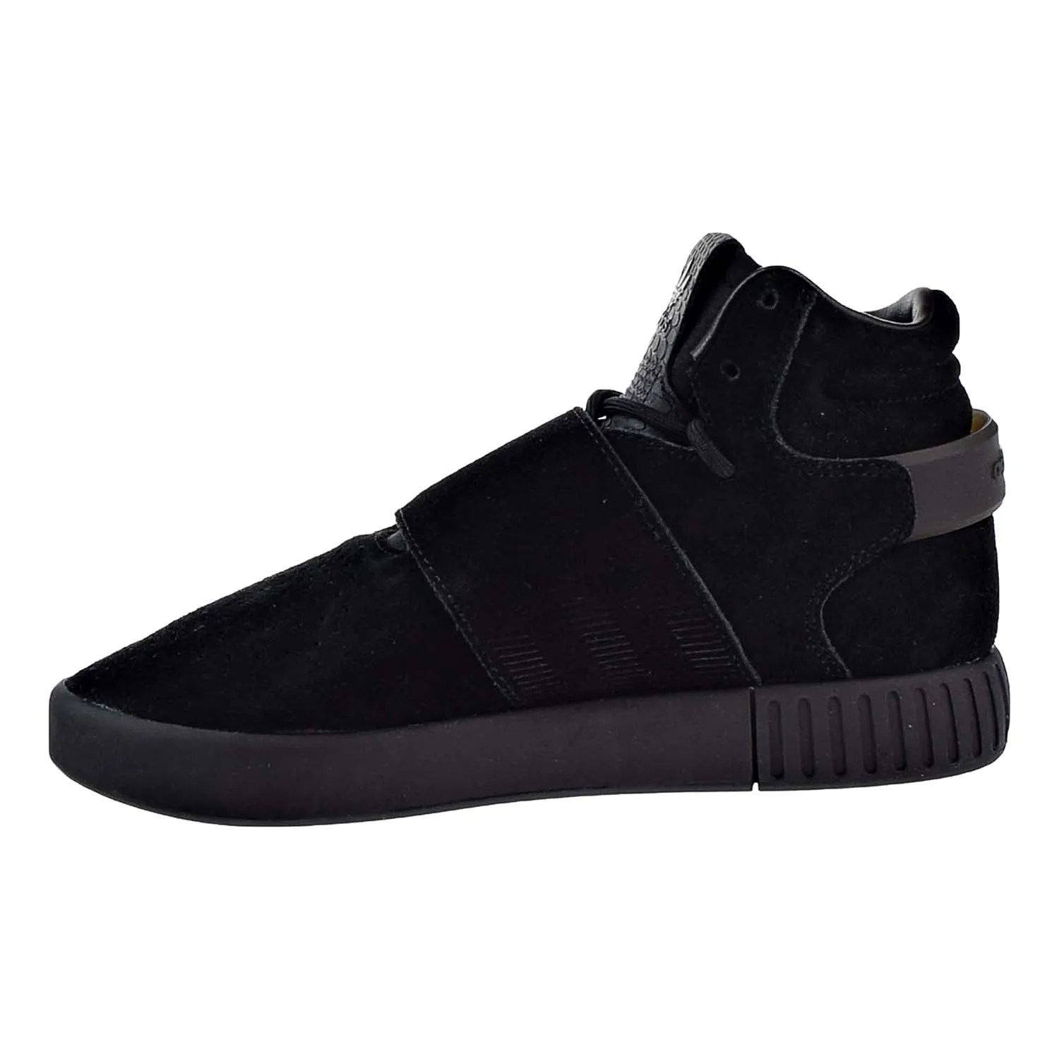 Adidas Tubular Invader Strap J Big Kids Shoes CBlack/Cblack/White