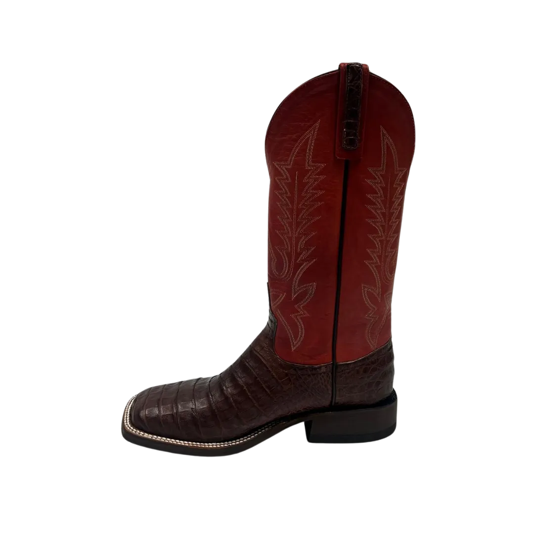 Anderson Bean Men's Tobacco Caiman Belly Boot