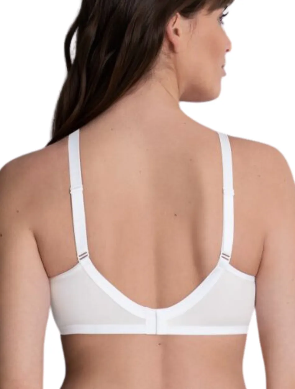 Anita Allie Cotton Mastectomy Bra, White | White Cotton Bra By Anita | White Cotton Mastc