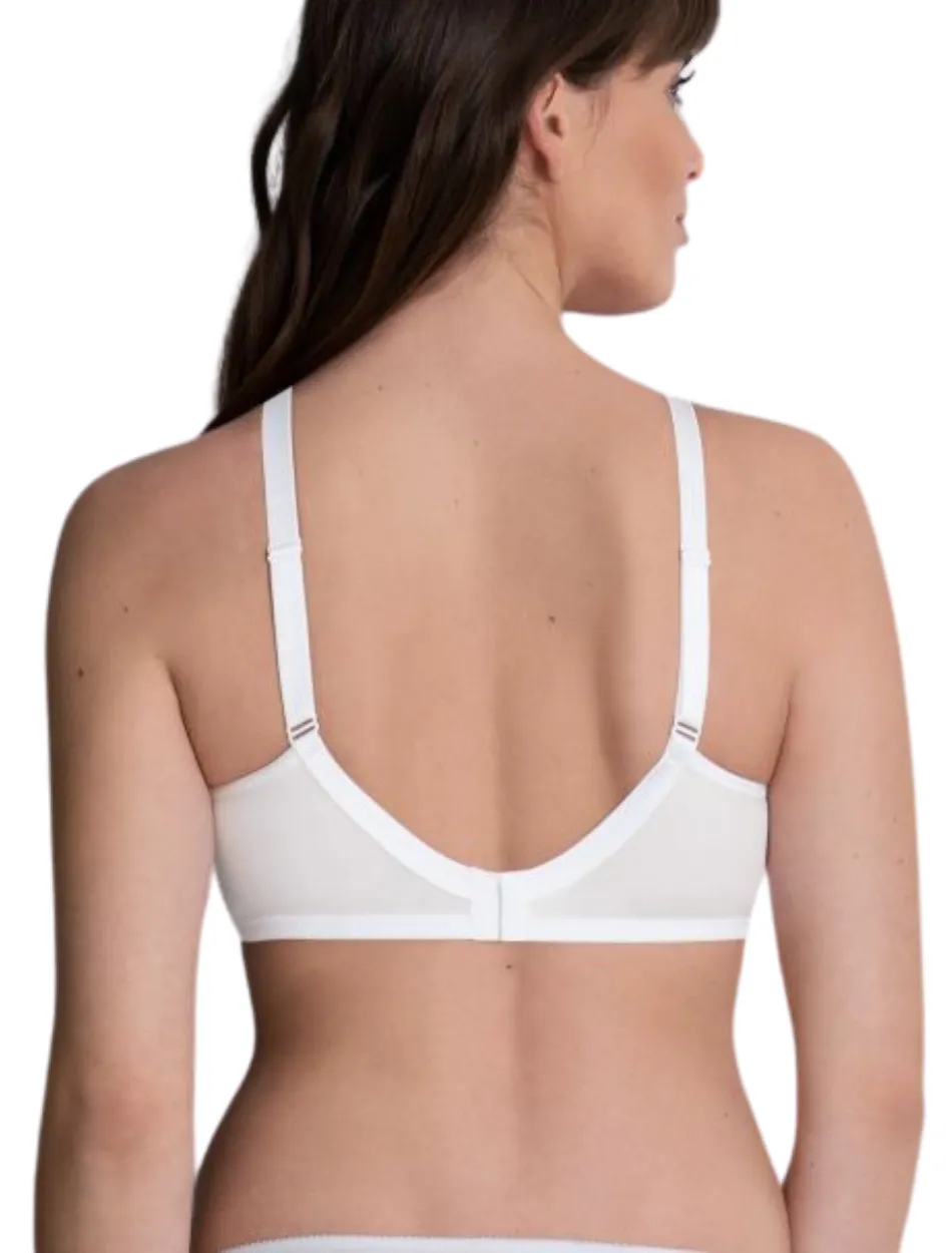 Anita Allie Cotton Mastectomy Bra, White | White Cotton Bra By Anita | White Cotton Mastc