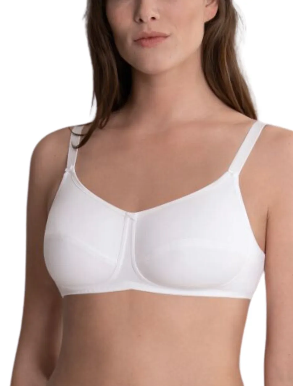 Anita Allie Cotton Mastectomy Bra, White | White Cotton Bra By Anita | White Cotton Mastc