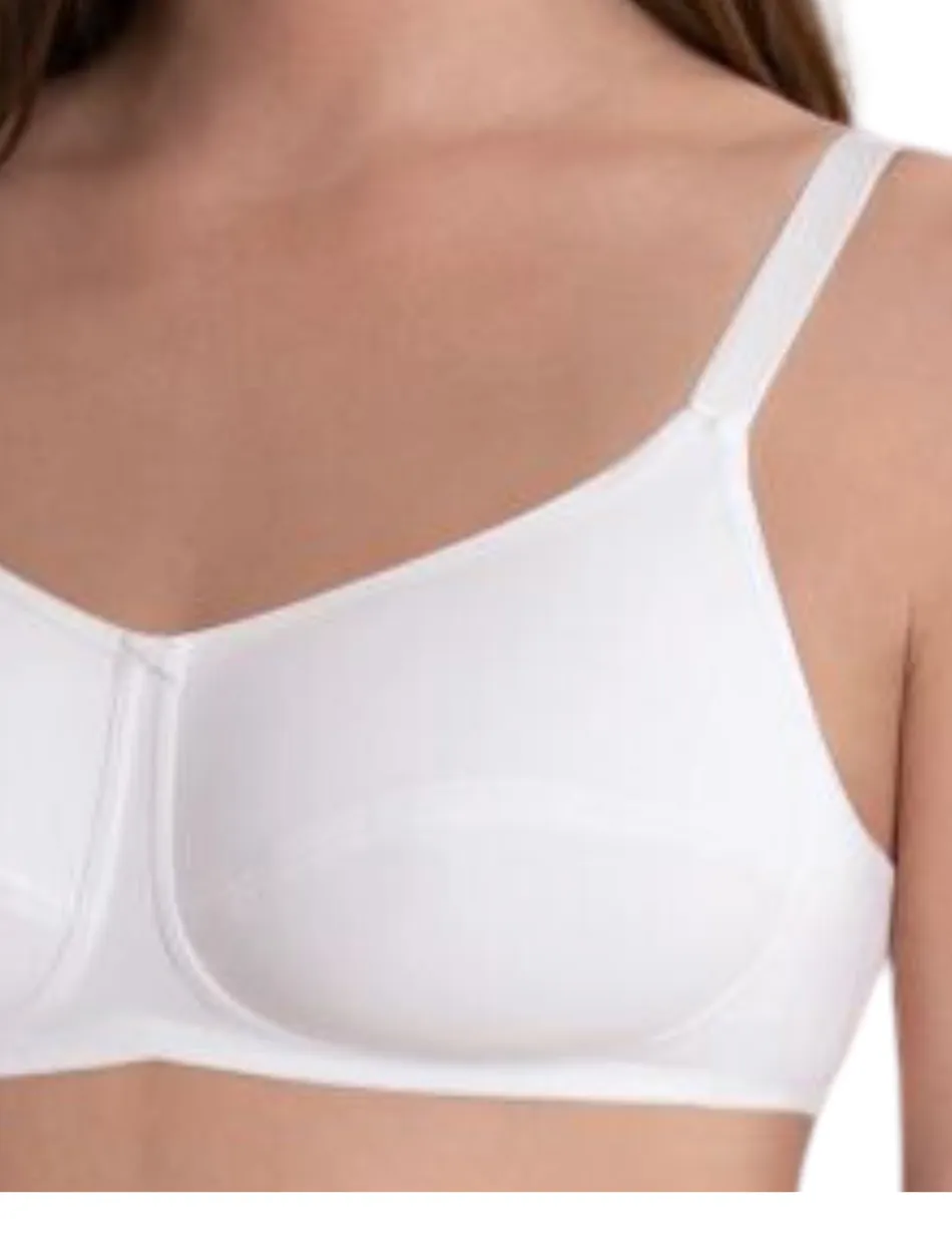 Anita Allie Cotton Mastectomy Bra, White | White Cotton Bra By Anita | White Cotton Mastc