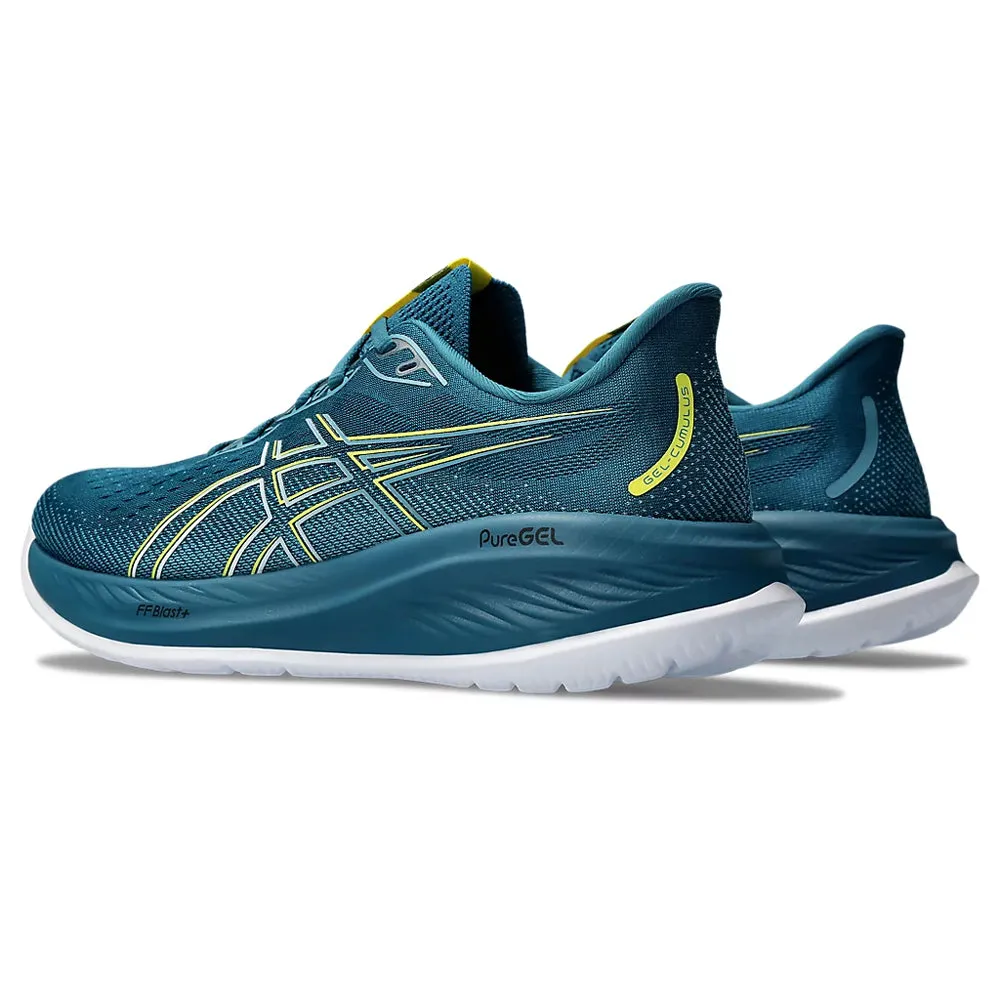 ASICS GEL-CUMULUS 26 MEN'S (EVENING TEAL/ BRIGHT YELLOW) RUNNING SHOES