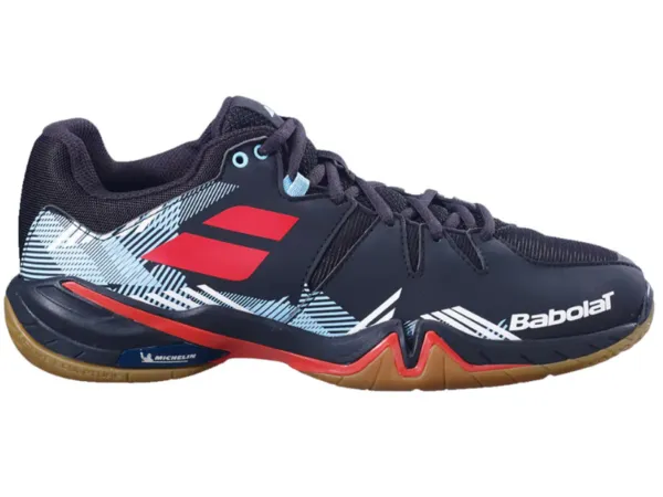 Babolat Shadow Spirit Mens Indoor Shoe (Black/Tomato Red)