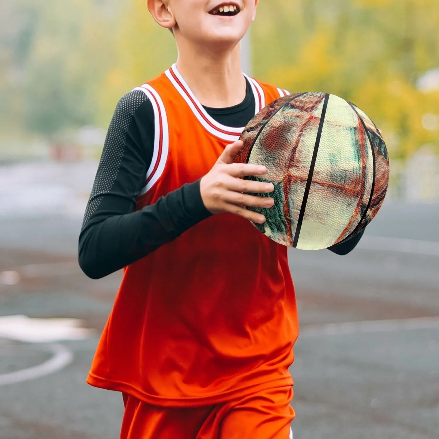 Basketball - Eight Panel Printed - Square Dance