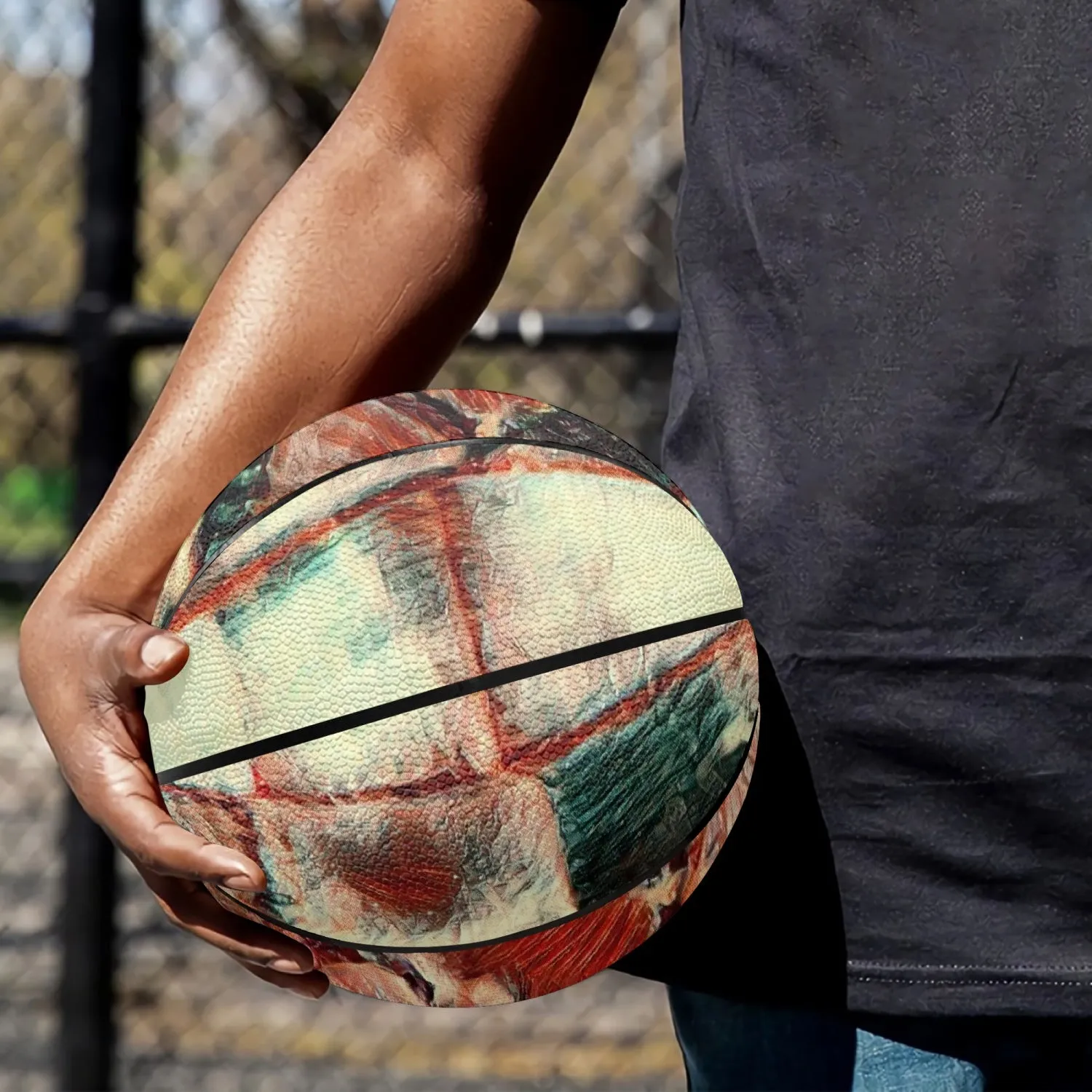 Basketball - Eight Panel Printed - Square Dance