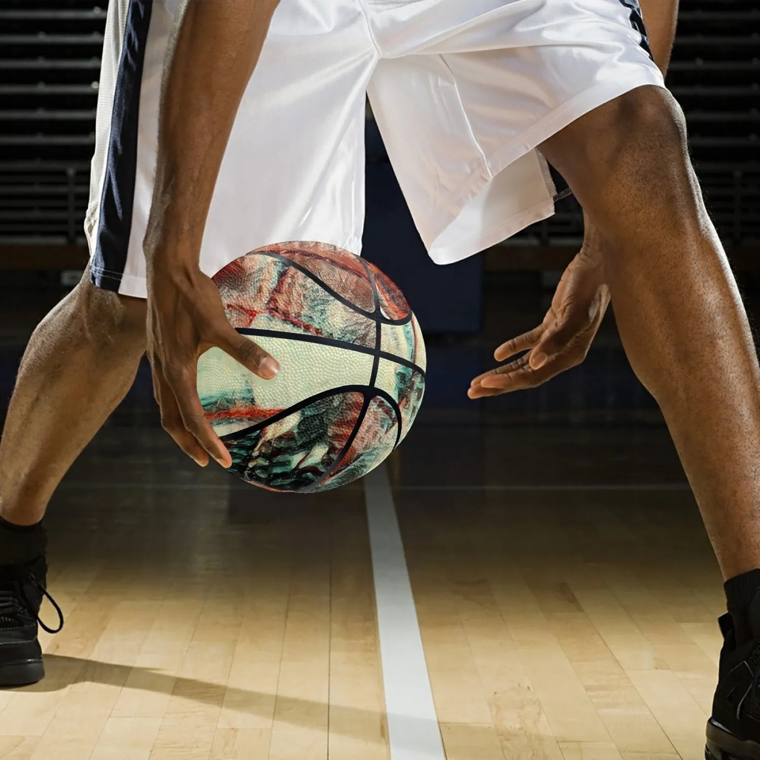 Basketball - Eight Panel Printed - Square Dance