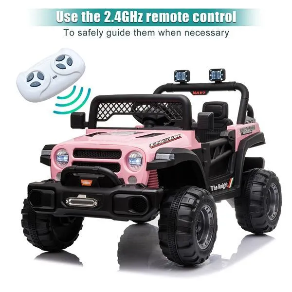 BBH-016 Dual Drive 12V 4.5A.h with 2.4G Remote Control off-road Vehicle Pink