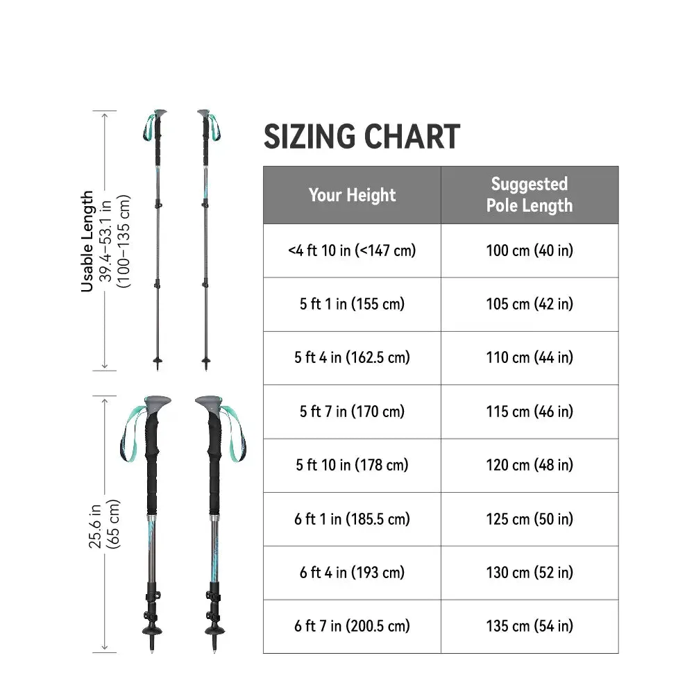 Beamwalk T3 Light-Integrated Trekking Poles (Pair)